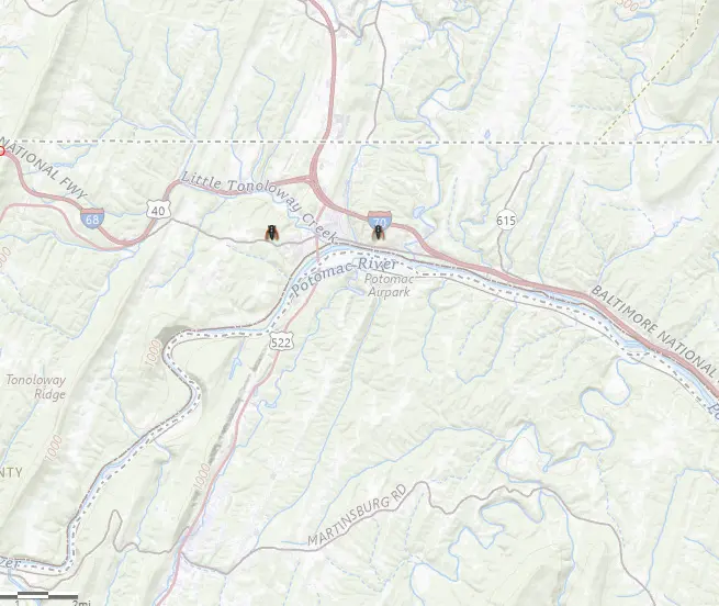 narrow waist of Maryland